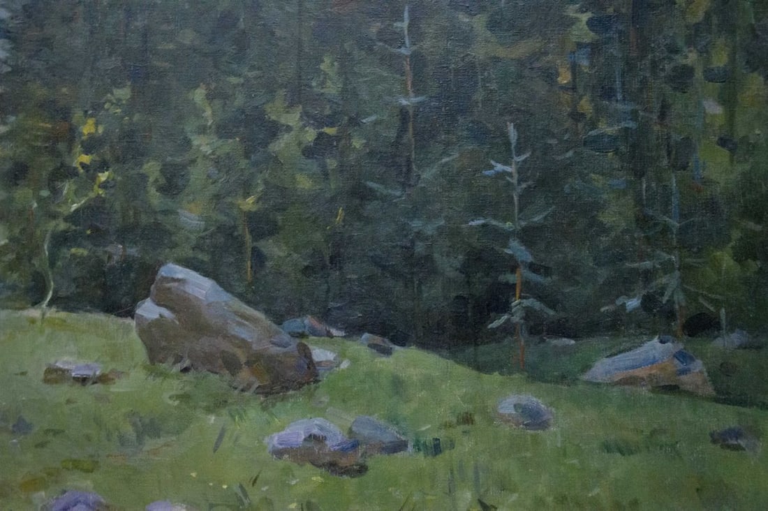 Oil painting Forest landscape - 5