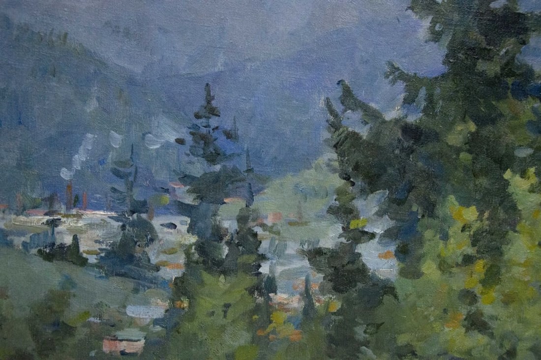 Oil painting Forest landscape - 8