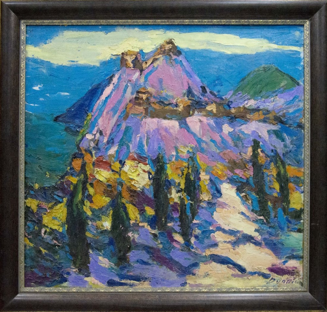 Oil painting Mountain landscape (1 of 10)