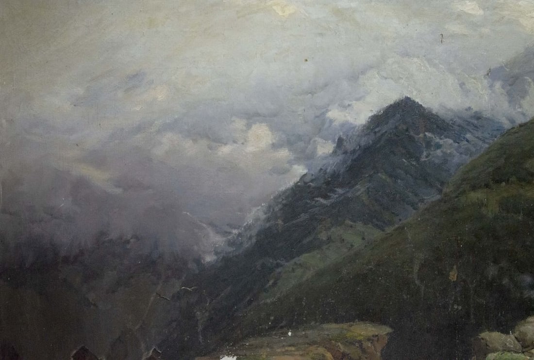 Oil painting Caucasus - 2