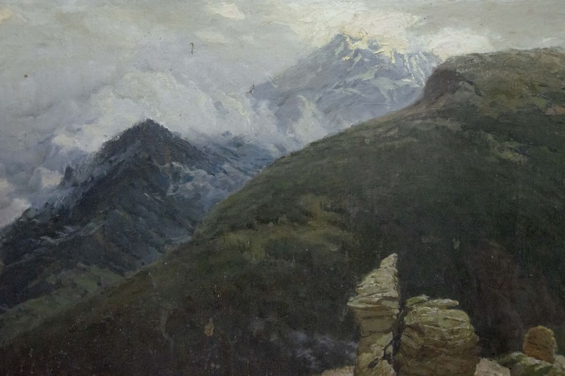 Oil painting Caucasus - 3