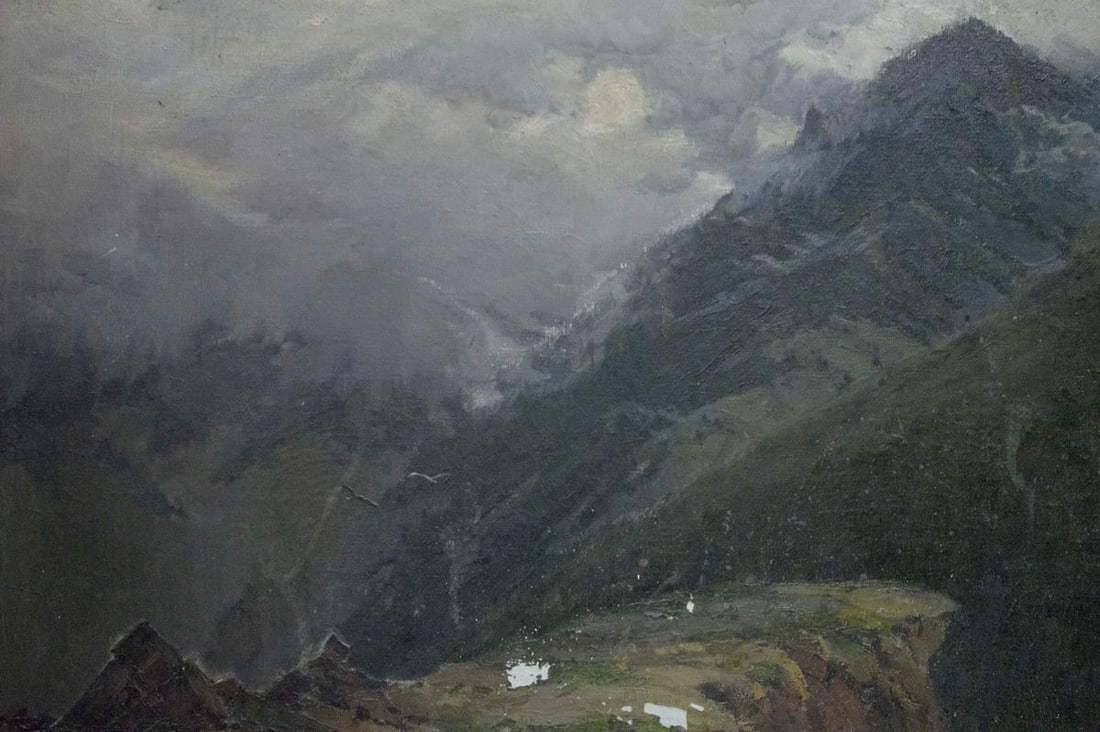 Oil painting Caucasus - 6