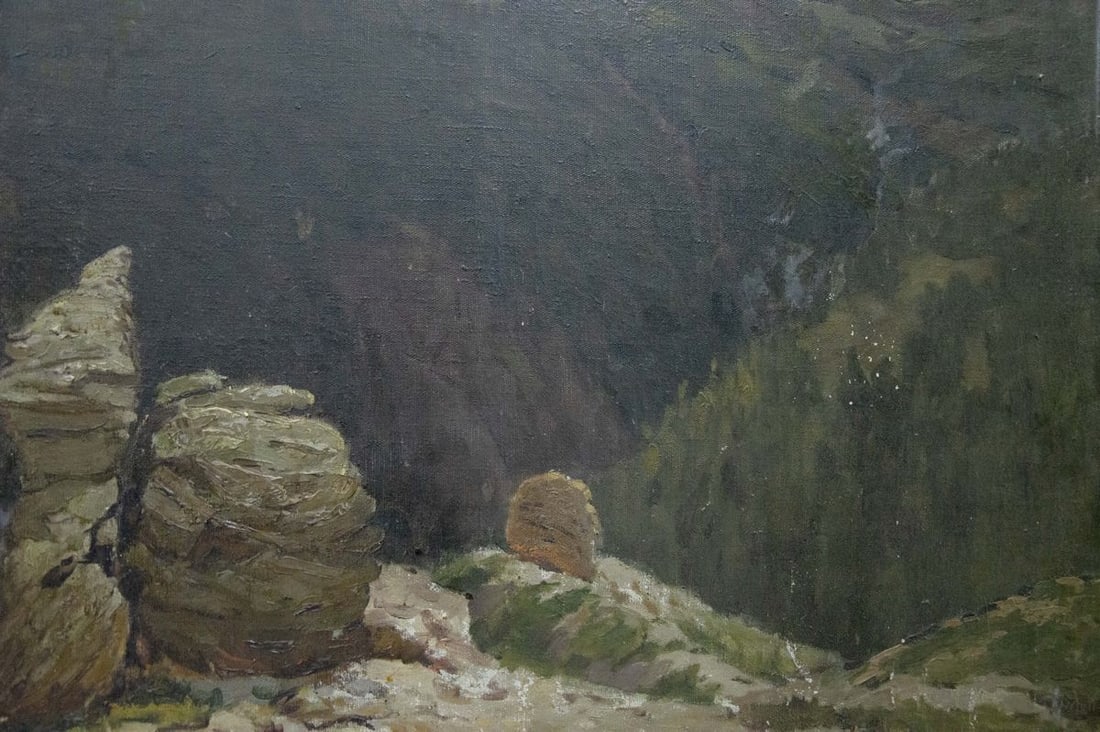 Oil painting Caucasus - 8