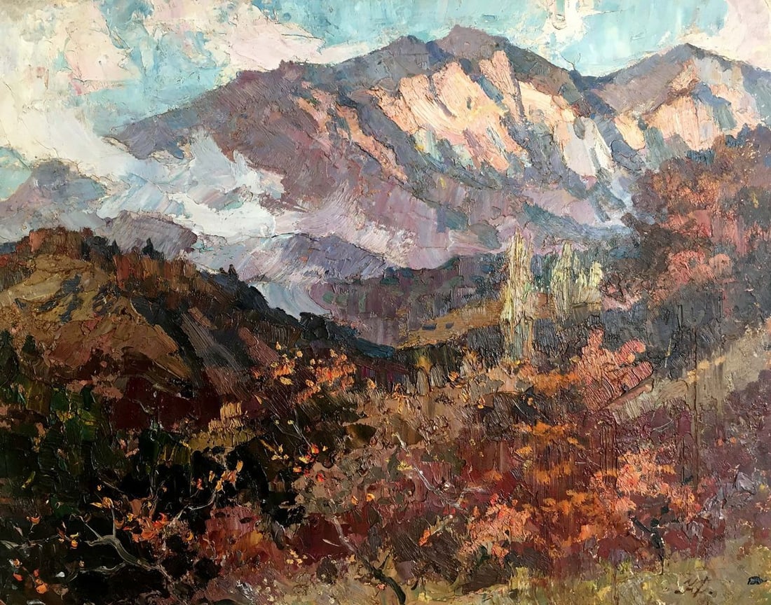 Oil painting Mountain landscape Fatyushenko Yu. P. (1 of 8)