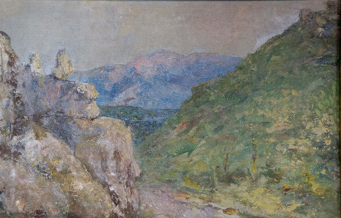 Oil painting Mountain landscape Paul Christiaan Bos - 2