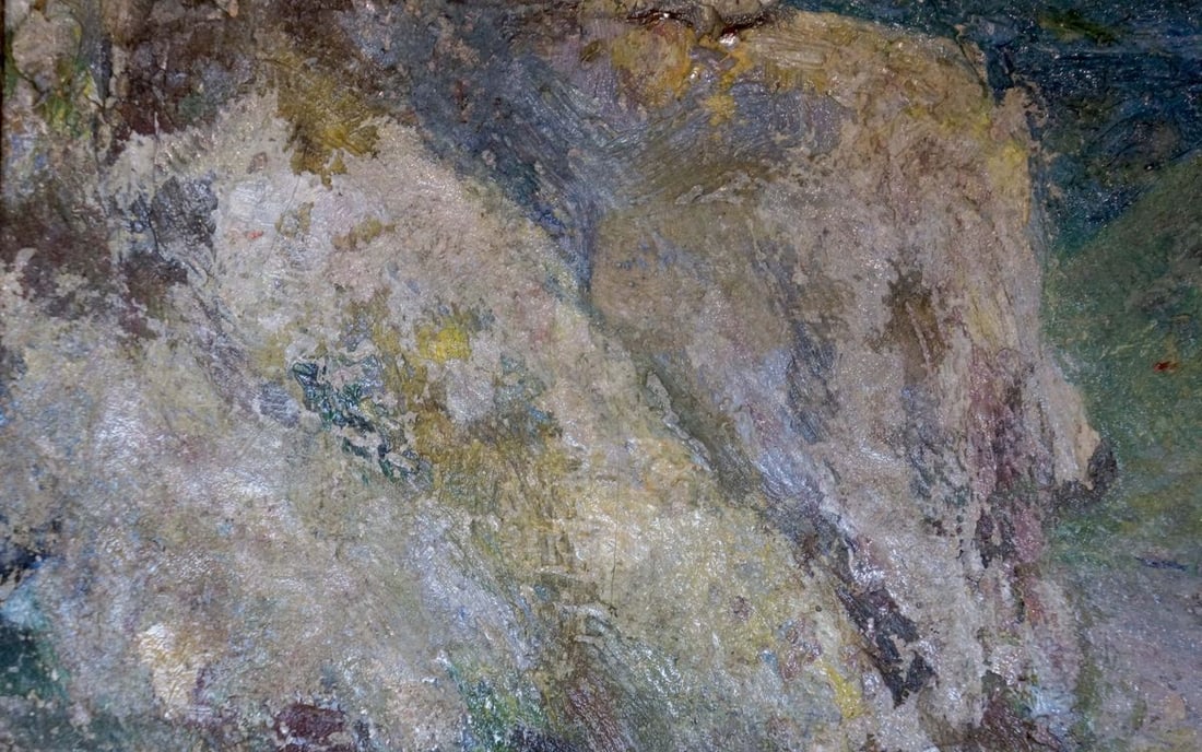 Oil painting Mountain landscape Paul Christiaan Bos - 3