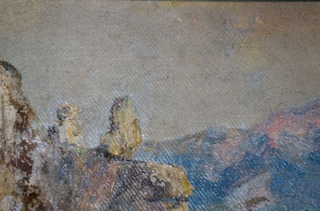 Oil painting Mountain landscape Paul Christiaan Bos - 4