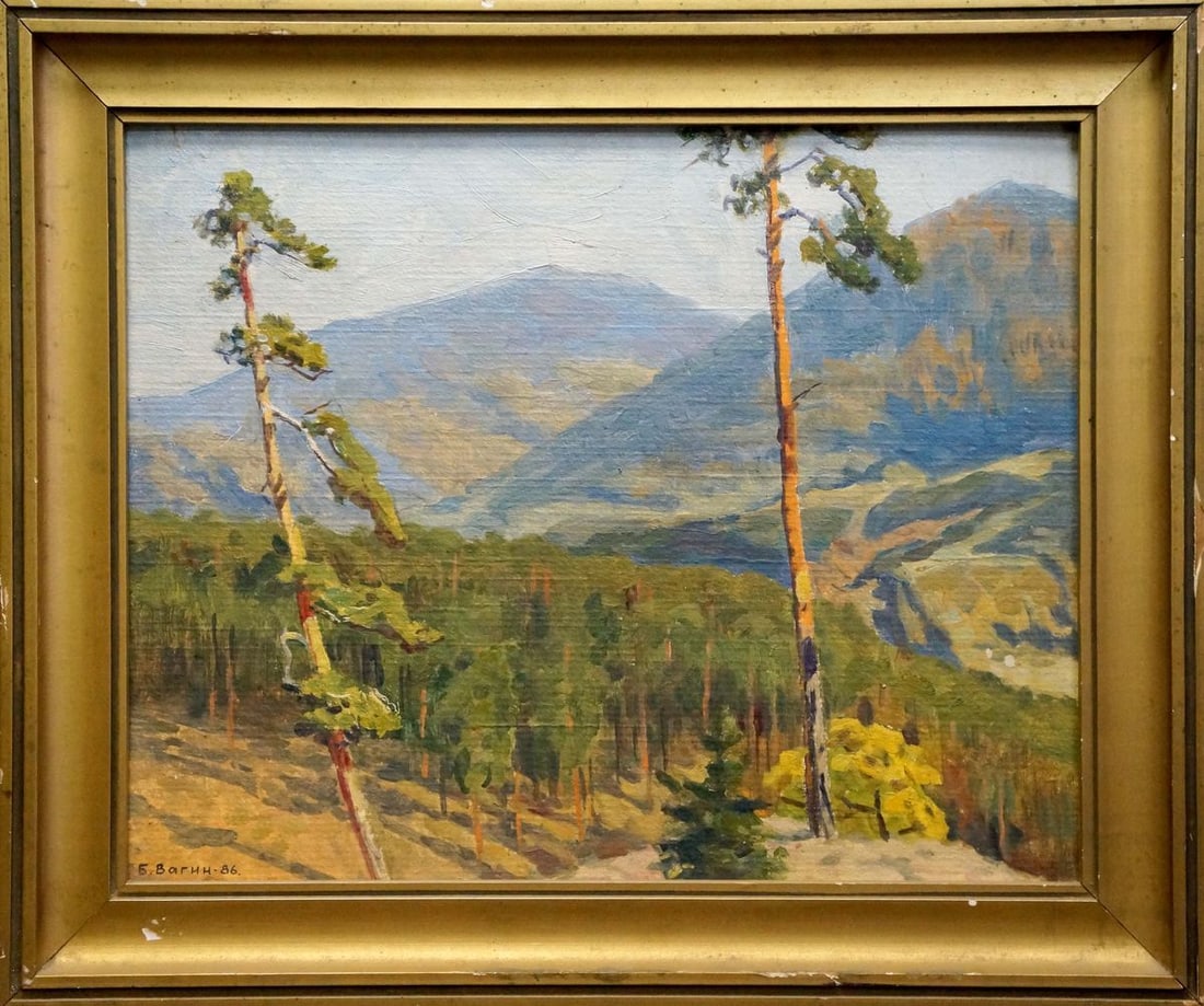 Oil painting Autumn in the Caucasus Vagin Boris Ivanovich (1 of 8)