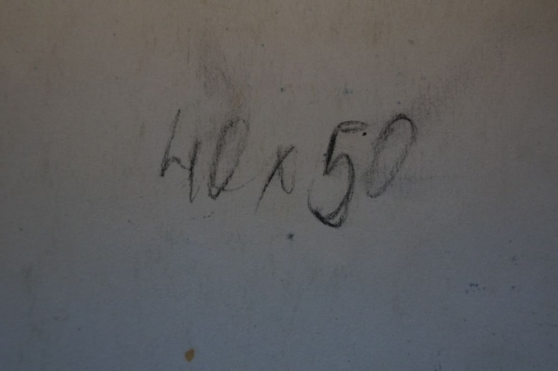 Tempera painting Mountain landscape - 8