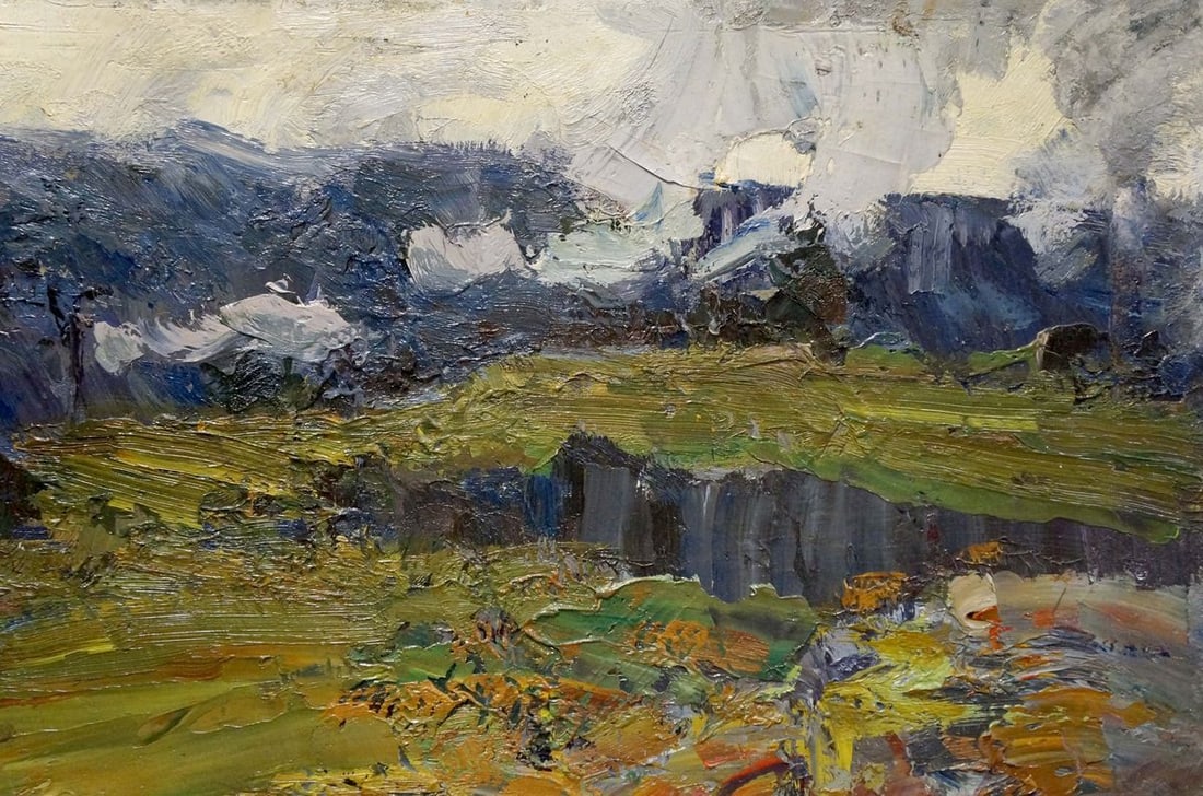 Oil painting Mountain landscape Stremsky Alexander Ivanovich - 4