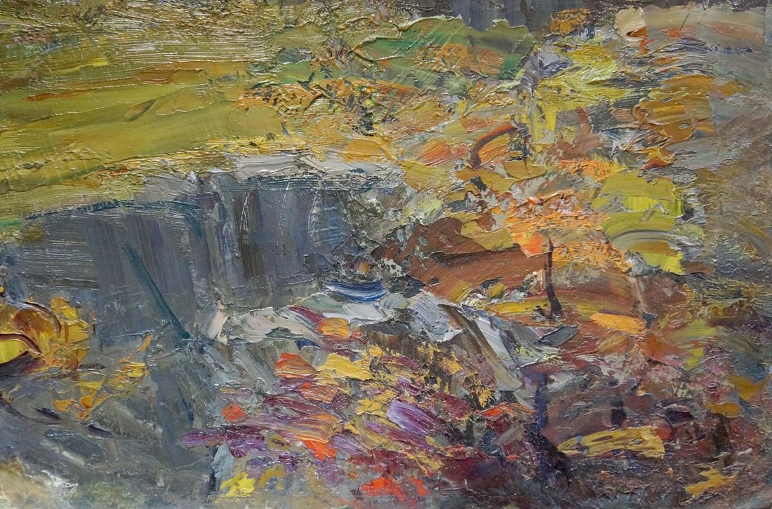 Oil painting Mountain landscape Stremsky Alexander Ivanovich - 5