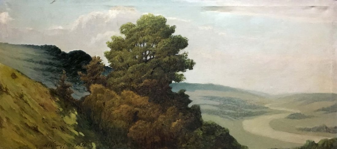 Oil painting Mountain landscape Kuznetsov Nikolay Dmitrievich (1 of 11)