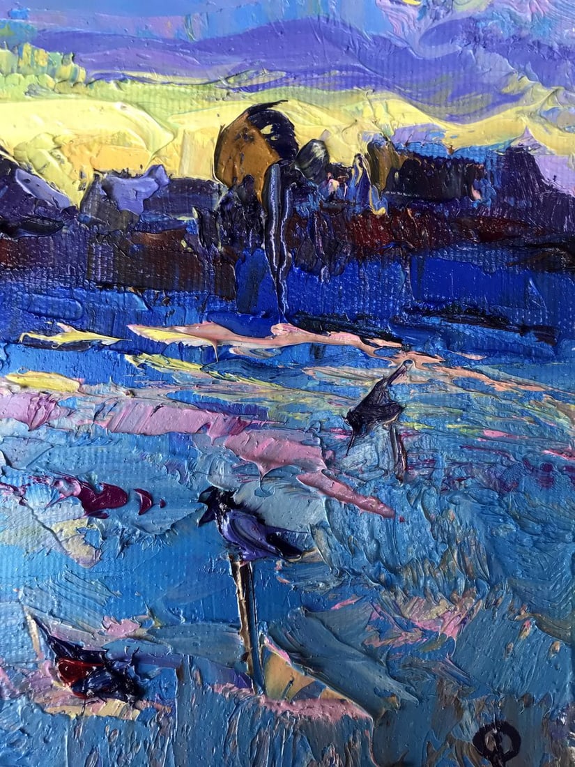 Oil painting Frosty evening Oksana Kalenyuk - 11