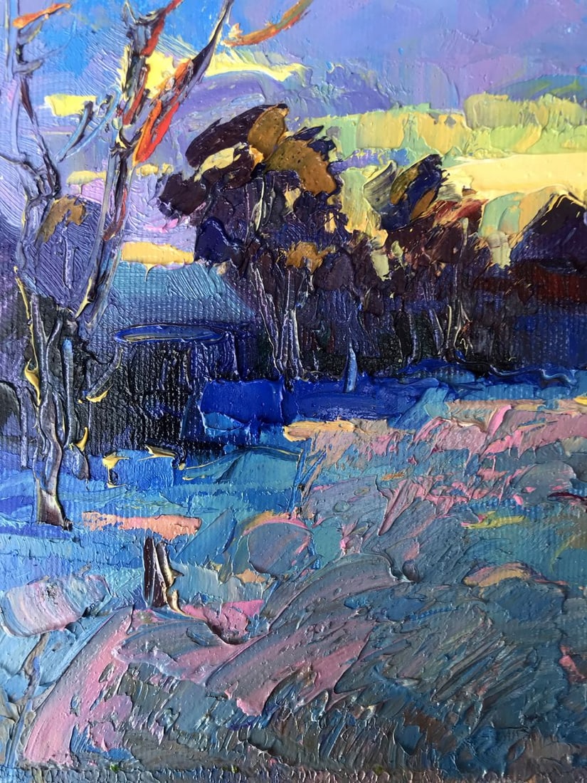 Oil painting Frosty evening Oksana Kalenyuk - 5