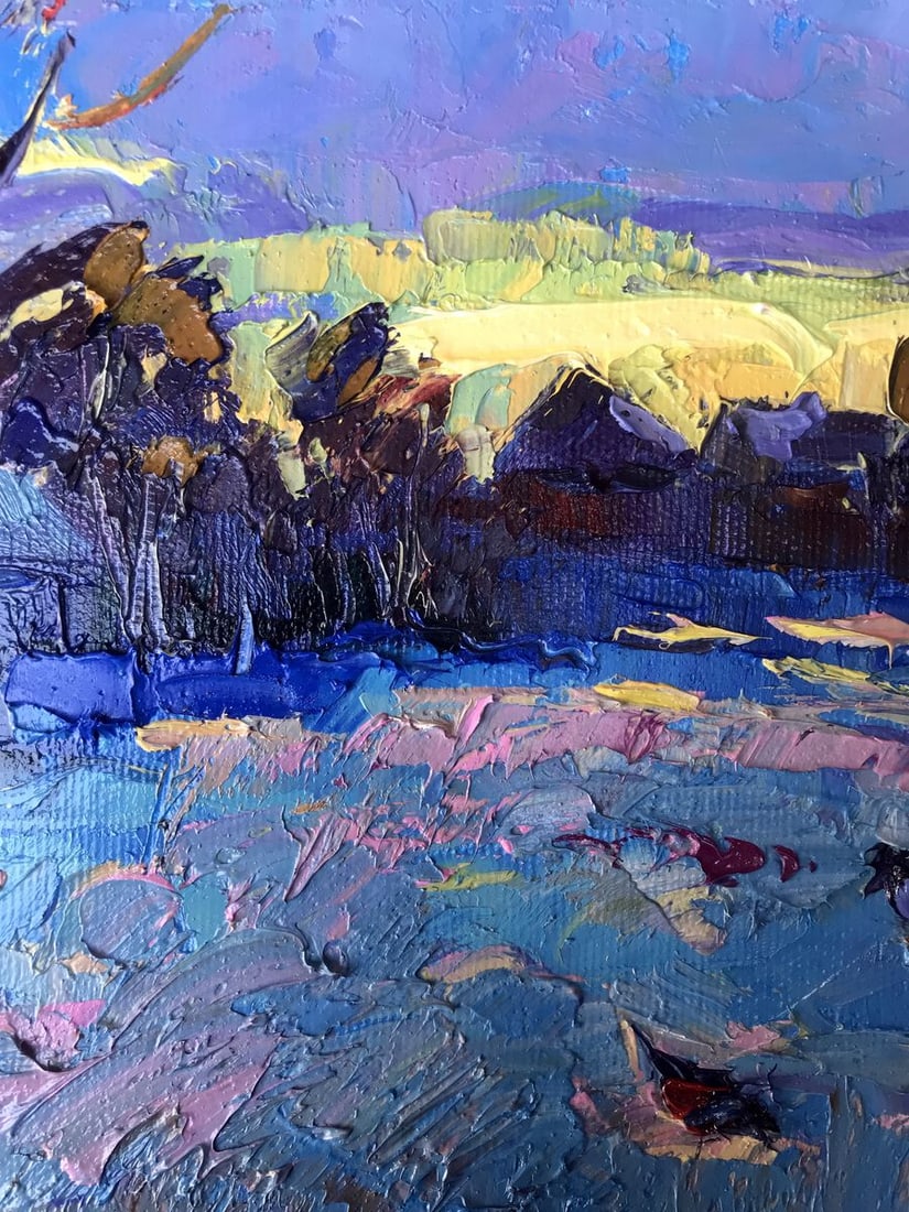Oil painting Frosty evening Oksana Kalenyuk - 6