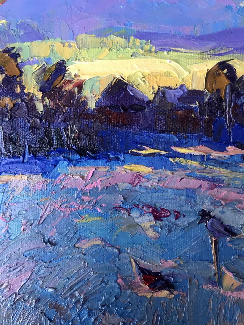 Oil painting Frosty evening Oksana Kalenyuk - 7