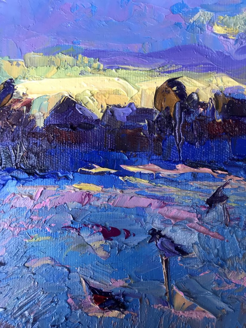 Oil painting Frosty evening Oksana Kalenyuk - 8