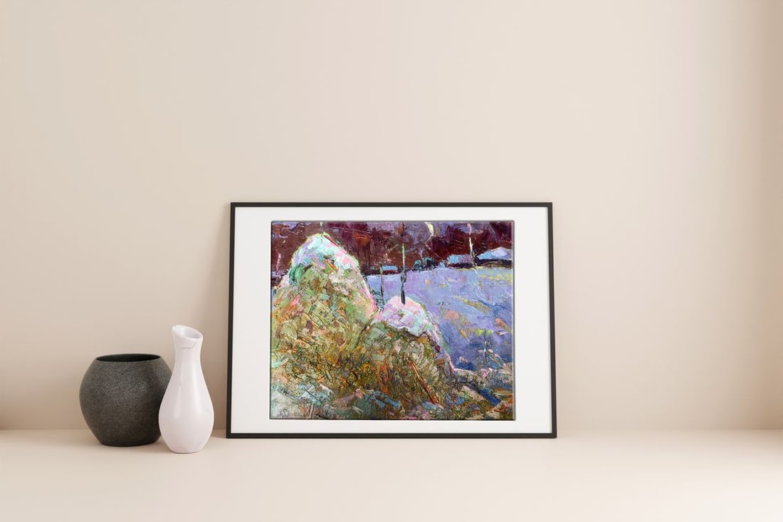 Oil painting Moonlit night Oksana Kalenyuk - 3