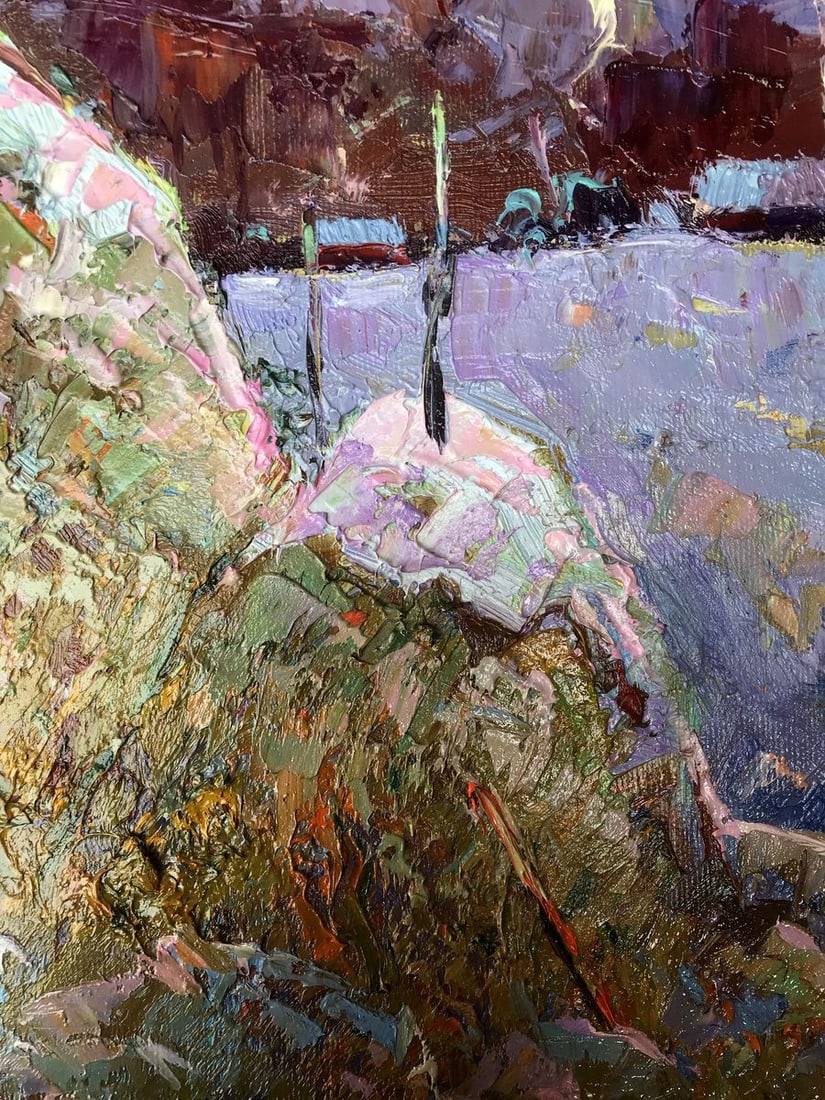 Oil painting Moonlit night Oksana Kalenyuk - 6