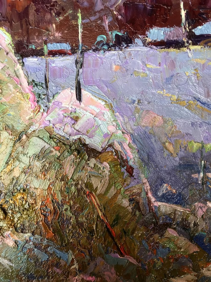 Oil painting Moonlit night Oksana Kalenyuk - 8