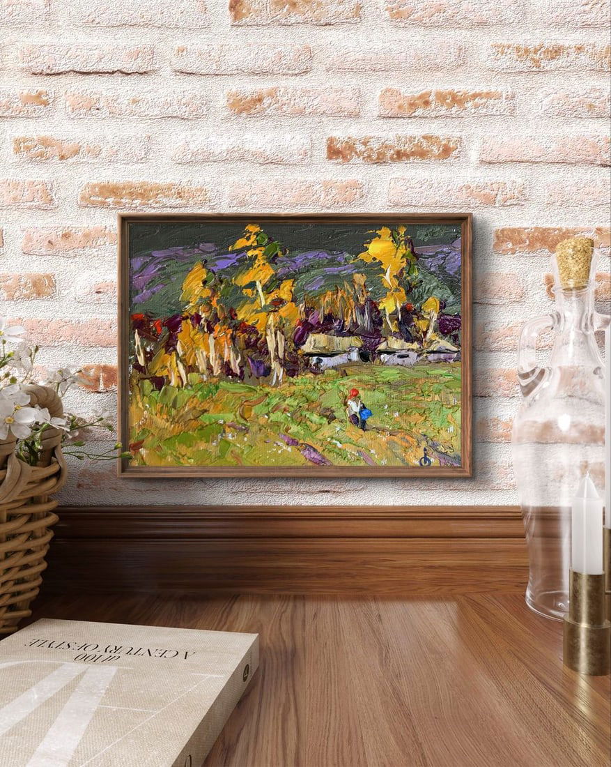 Oil painting It was raining Oksana Kalenyuk - 2