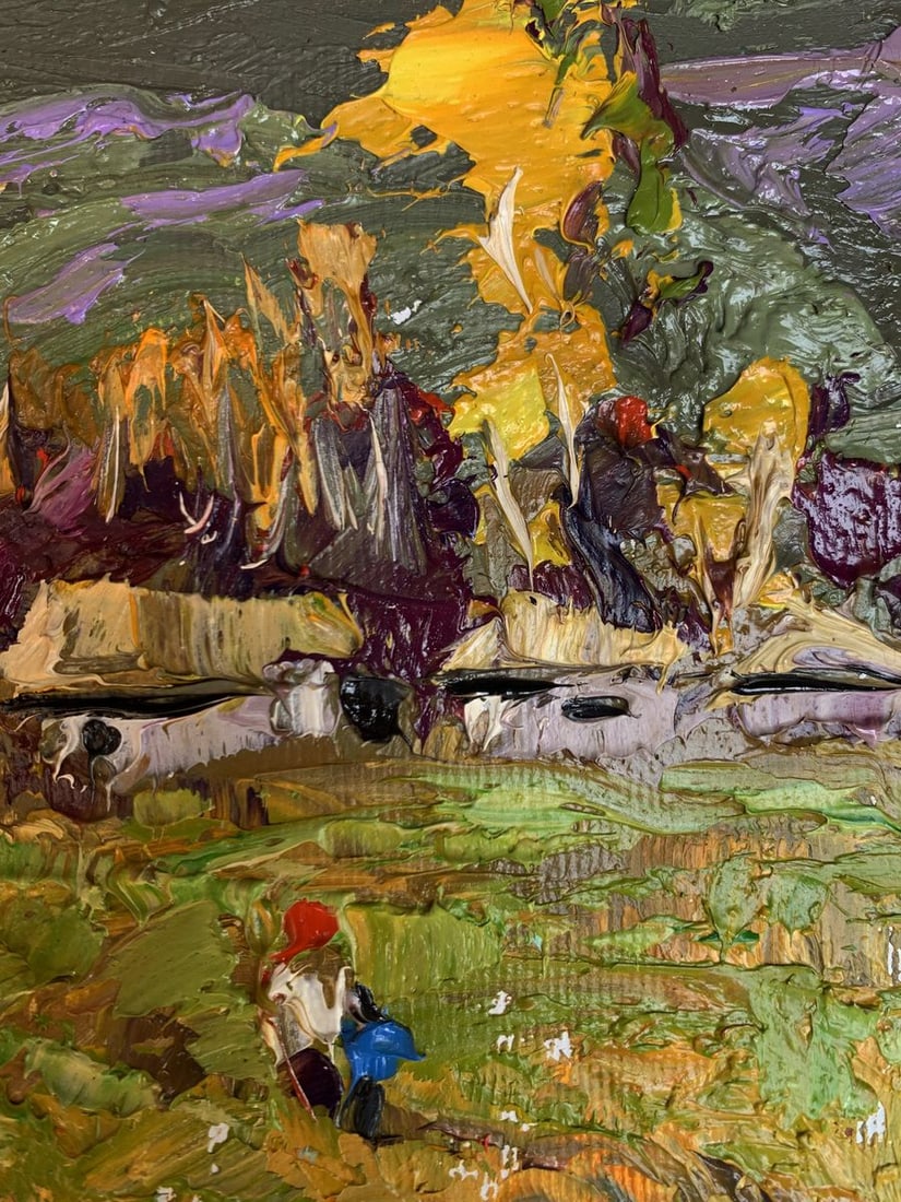 Oil painting It was raining Oksana Kalenyuk - 6