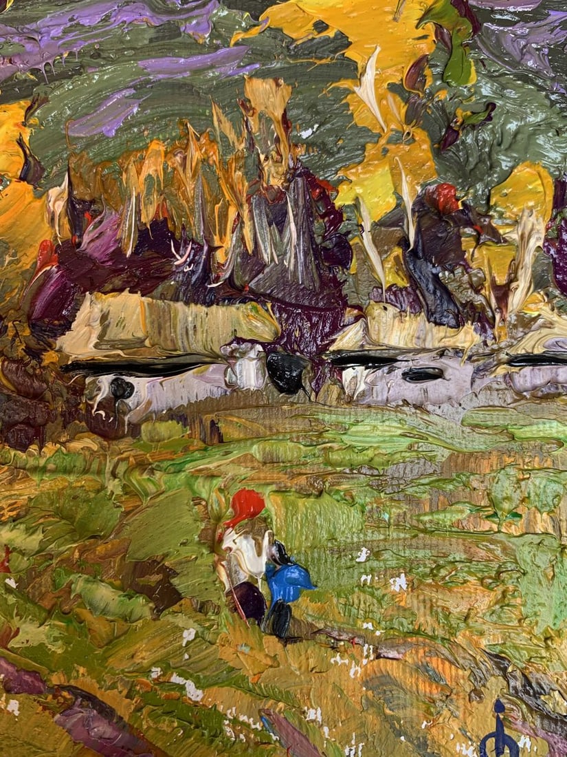 Oil painting It was raining Oksana Kalenyuk - 7