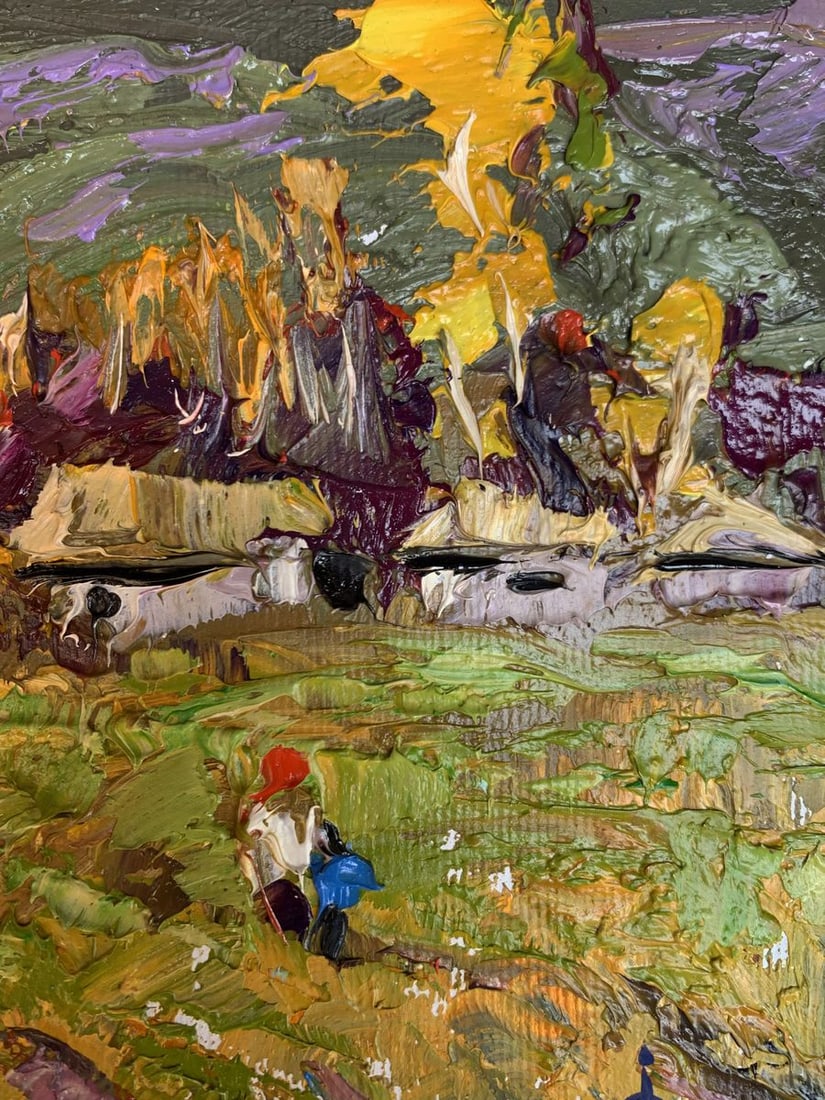 Oil painting It was raining Oksana Kalenyuk - 8