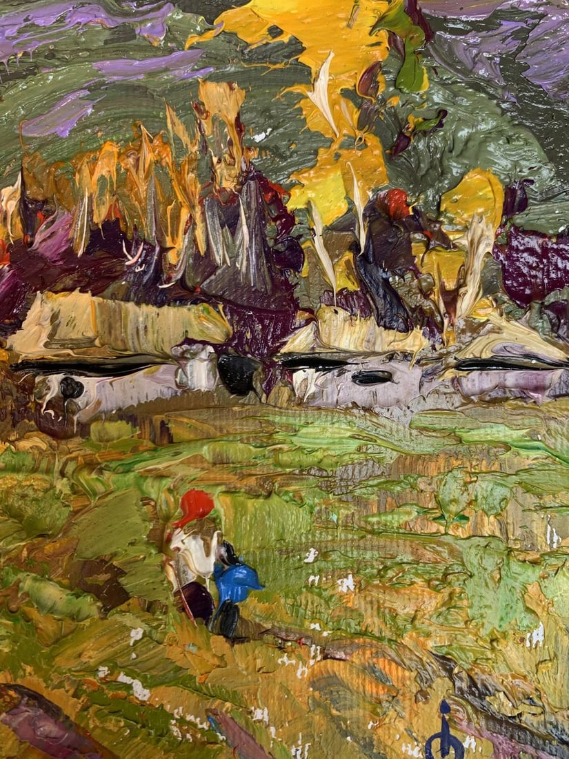 Oil painting It was raining Oksana Kalenyuk - 9