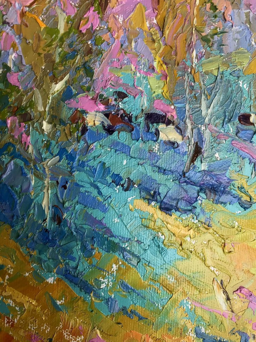 Oil painting Near young poplars Alex Kalenyuk - 10