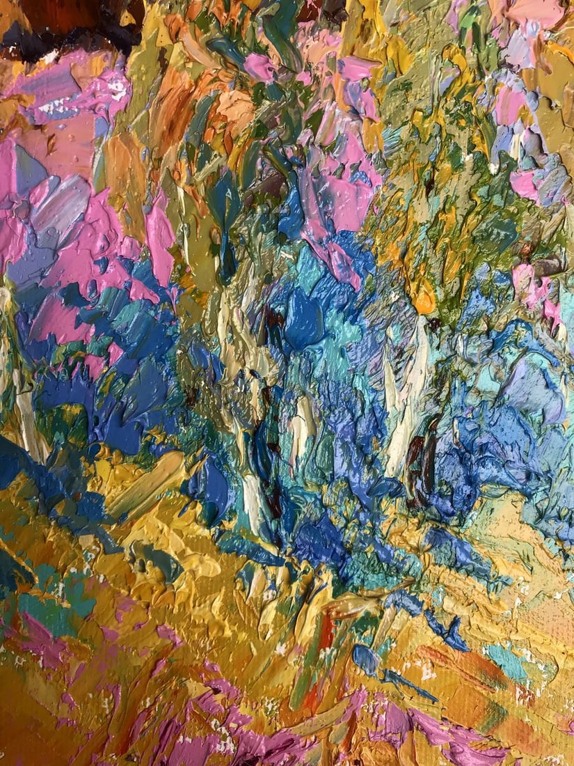 Oil painting Near young poplars Alex Kalenyuk - 5