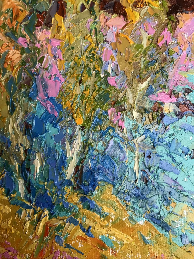 Oil painting Near young poplars Alex Kalenyuk - 6