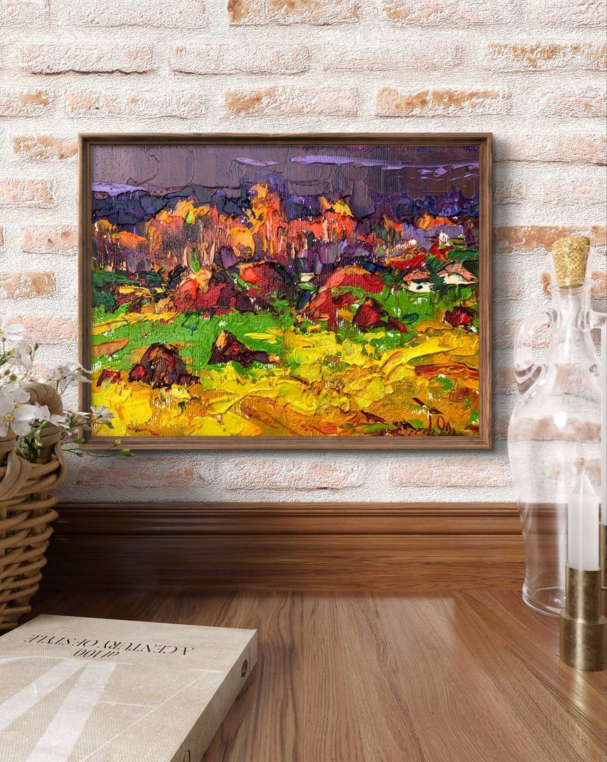 Oil painting After the rain Oksana Kalenyuk - 3