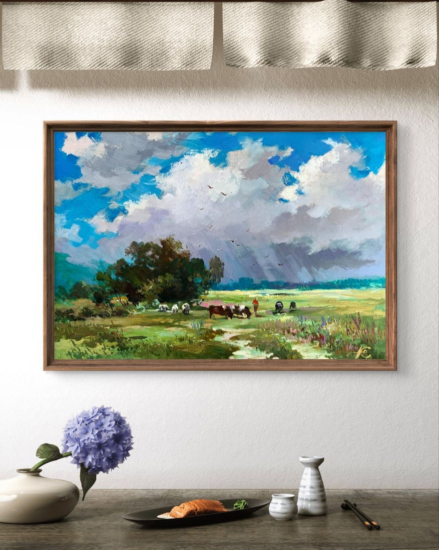 Oil painting Covered with clouds Yuriy Suprunchuk - 2