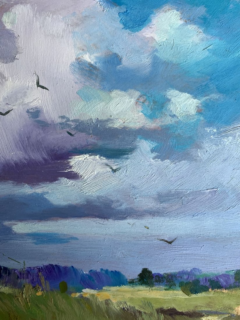 Oil painting In the village field Yuriy Suprunchuk - 10