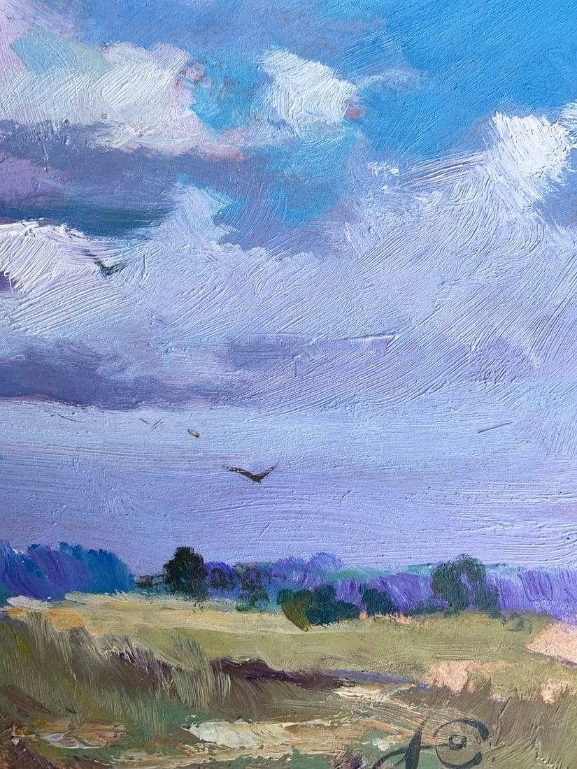 Oil painting In the village field Yuriy Suprunchuk - 11