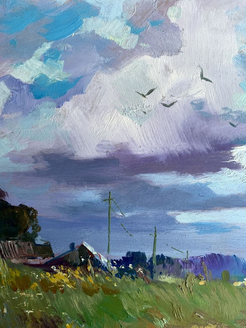 Oil painting In the village field Yuriy Suprunchuk - 7