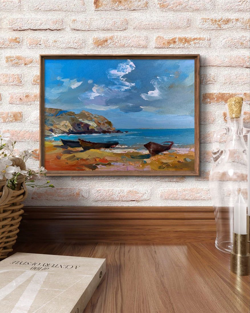 Oil painting Island in the sea Yuriy Suprunchuk - 3