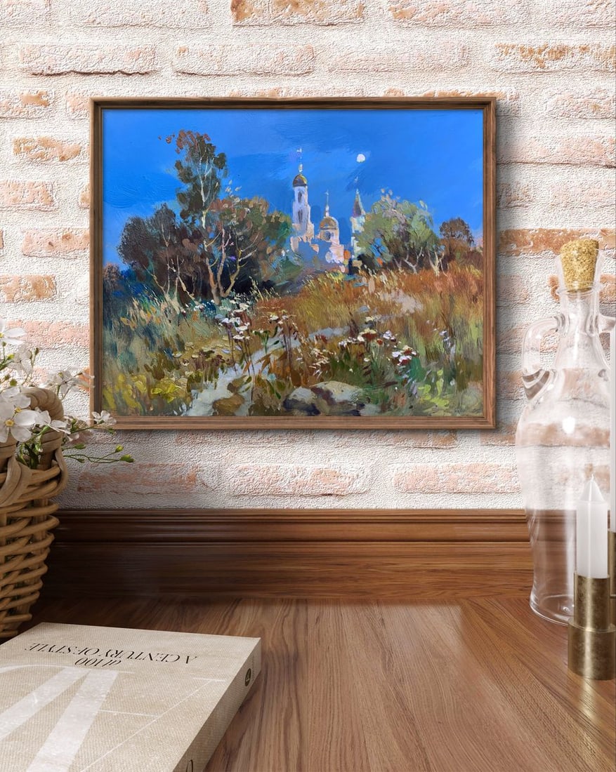 Oil painting The moonlight illuminates Yuriy Suprunchuk - 2