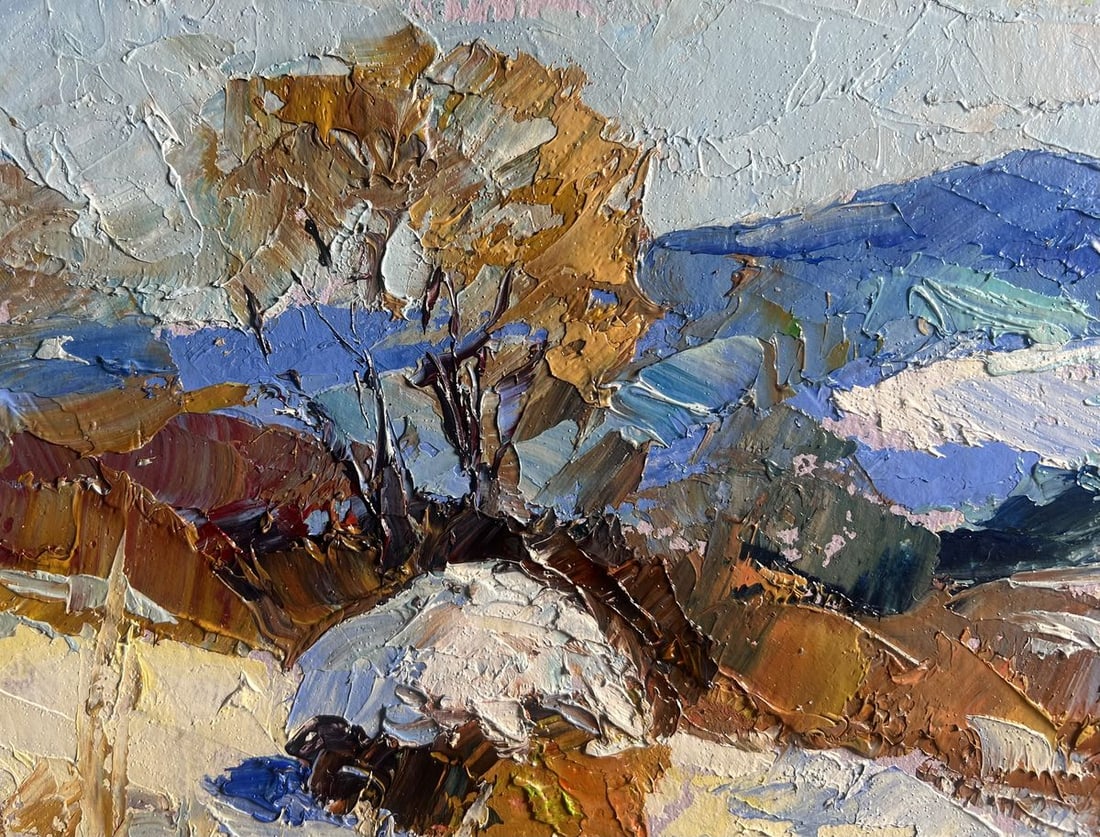 Oil painting Winter mountains Boris Serdyuk - 4