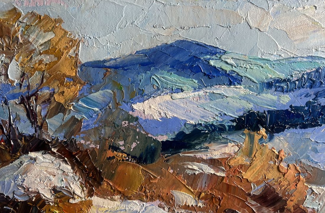 Oil painting Winter mountains Boris Serdyuk - 5