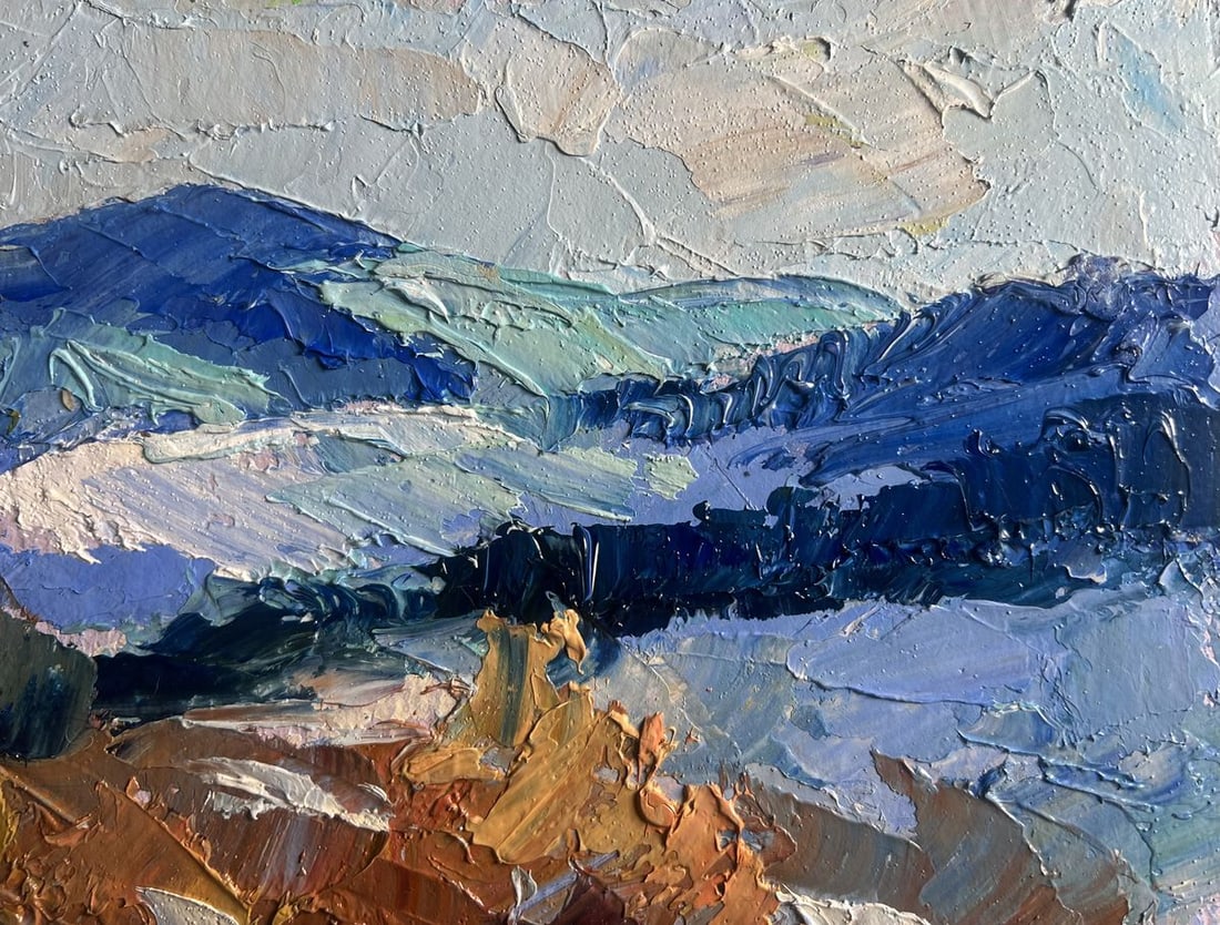 Oil painting Winter mountains Boris Serdyuk - 6