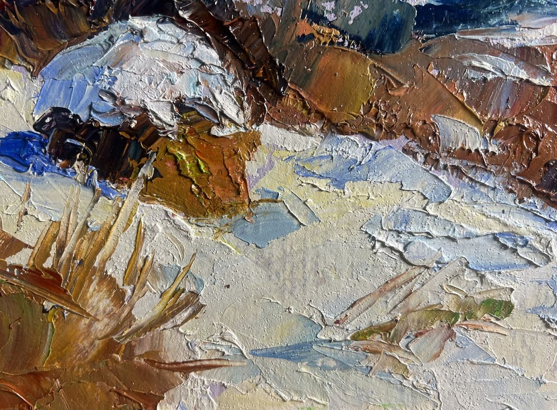 Oil painting Winter mountains Boris Serdyuk - 7