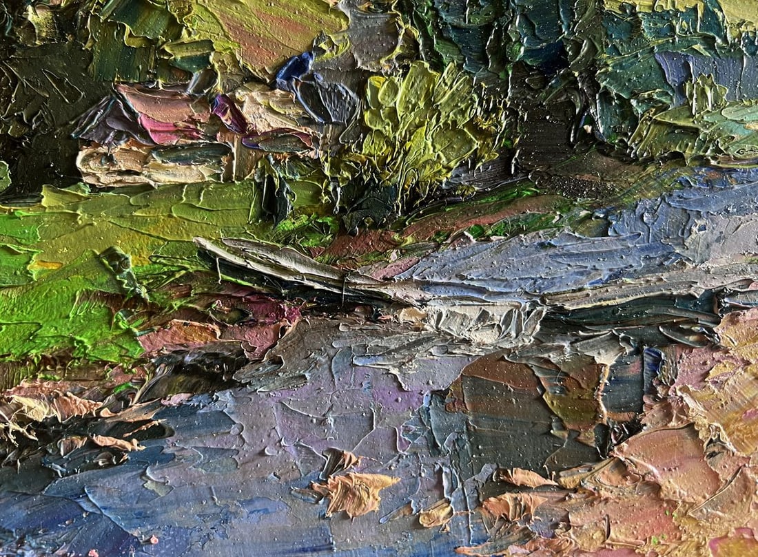 Oil painting Houses in the mountains Boris Serdyuk - 7