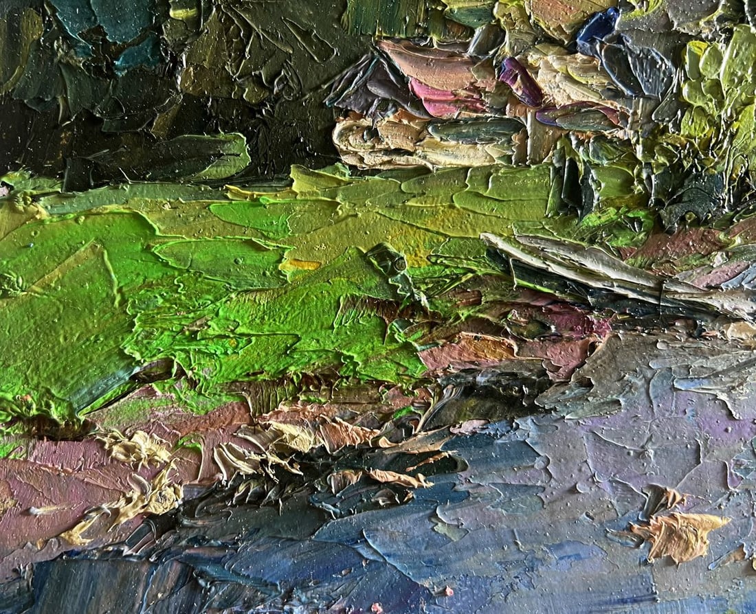 Oil painting Houses in the mountains Boris Serdyuk - 8