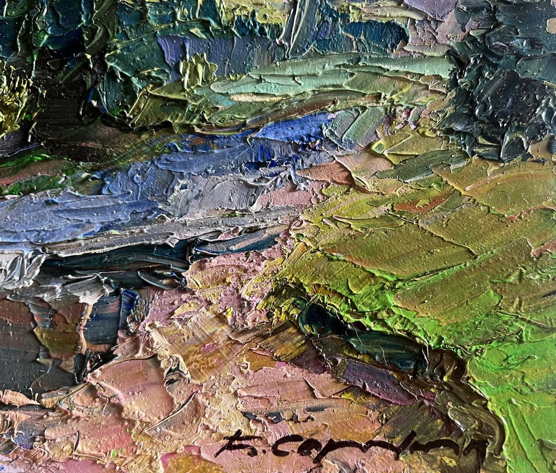 Oil painting Houses in the mountains Boris Serdyuk - 9