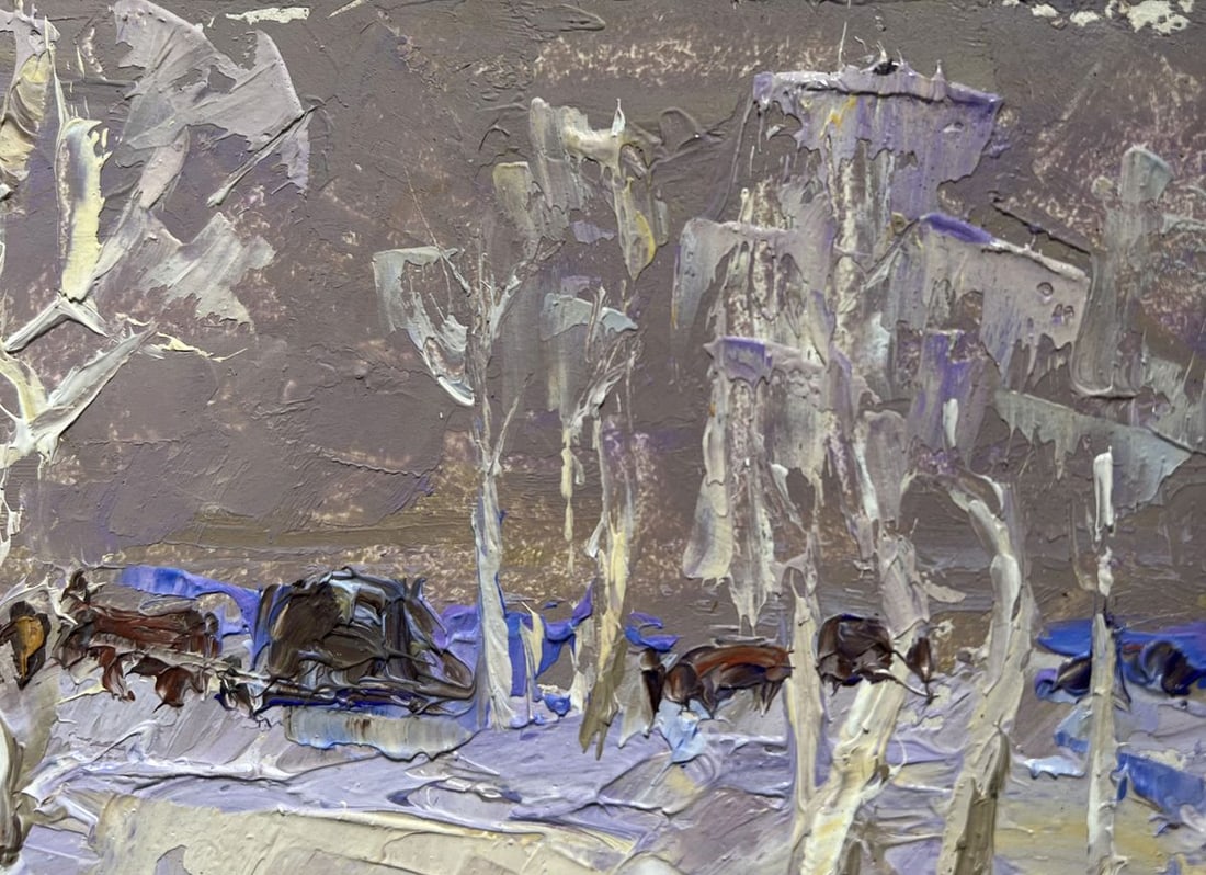 Oil painting The end of winter is coming soon Alex Kalenyuk - 5