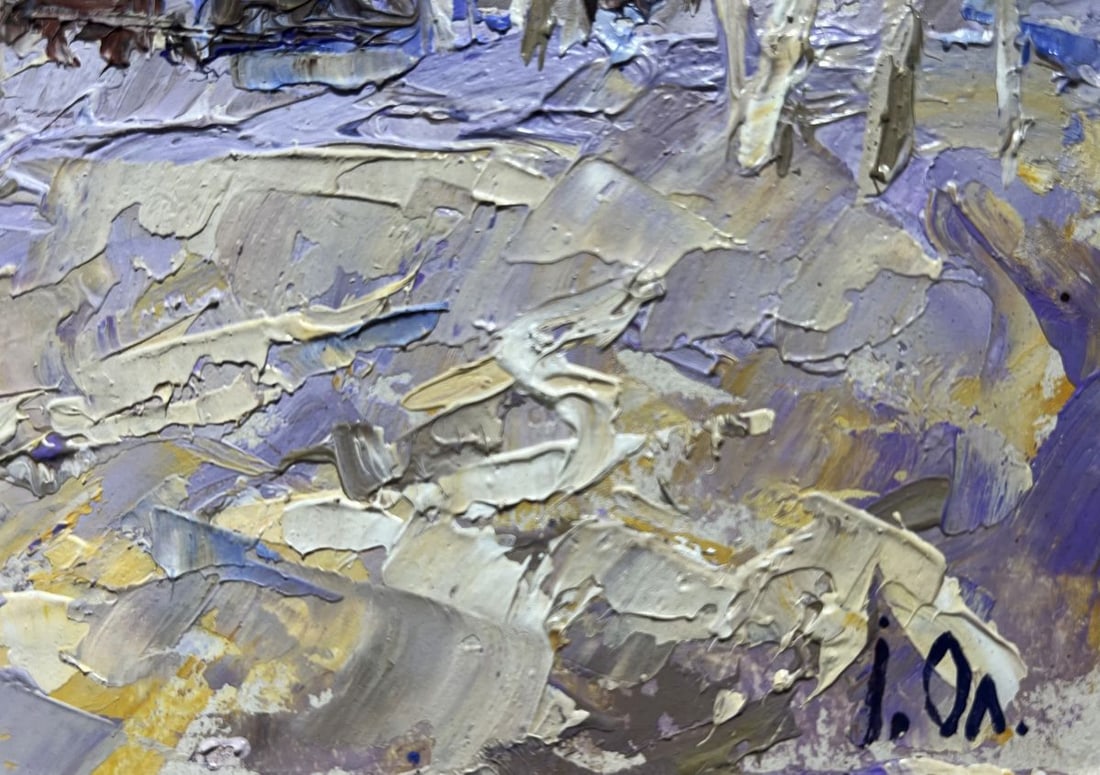 Oil painting The end of winter is coming soon Alex Kalenyuk - 9