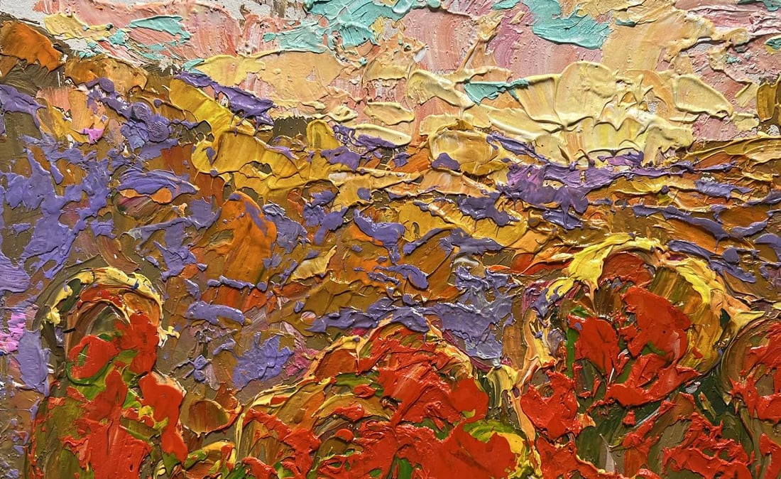 Oil painting Autumn Crimson Alex Kalenyuk - 7