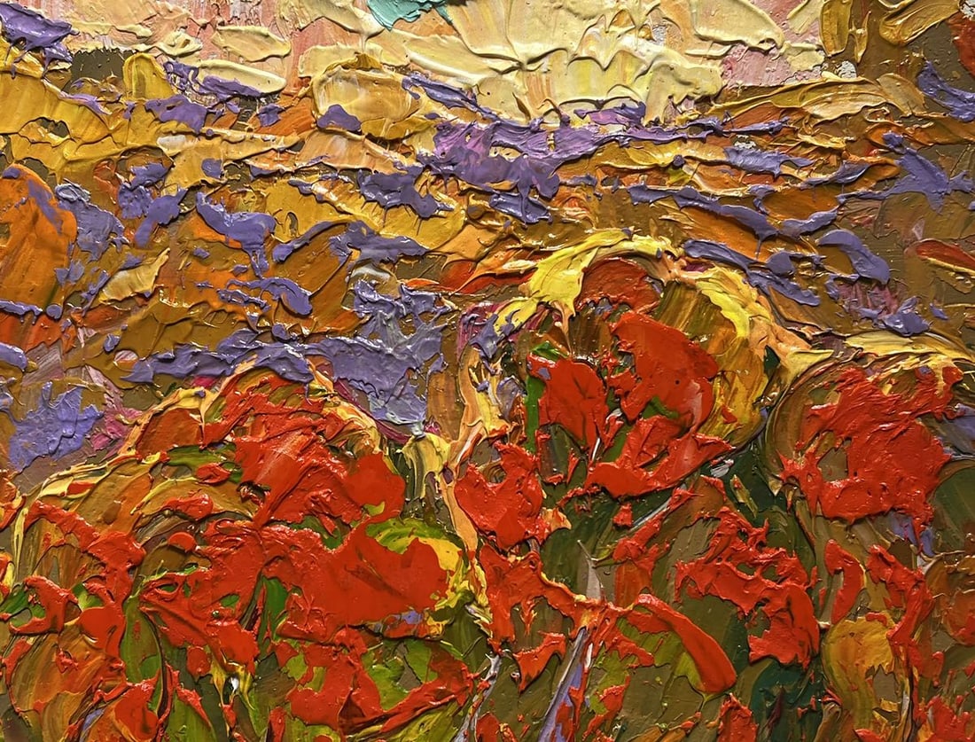 Oil painting Autumn Crimson Alex Kalenyuk - 8